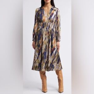 Julia Jordan Multicolor Long Sleeve Dress